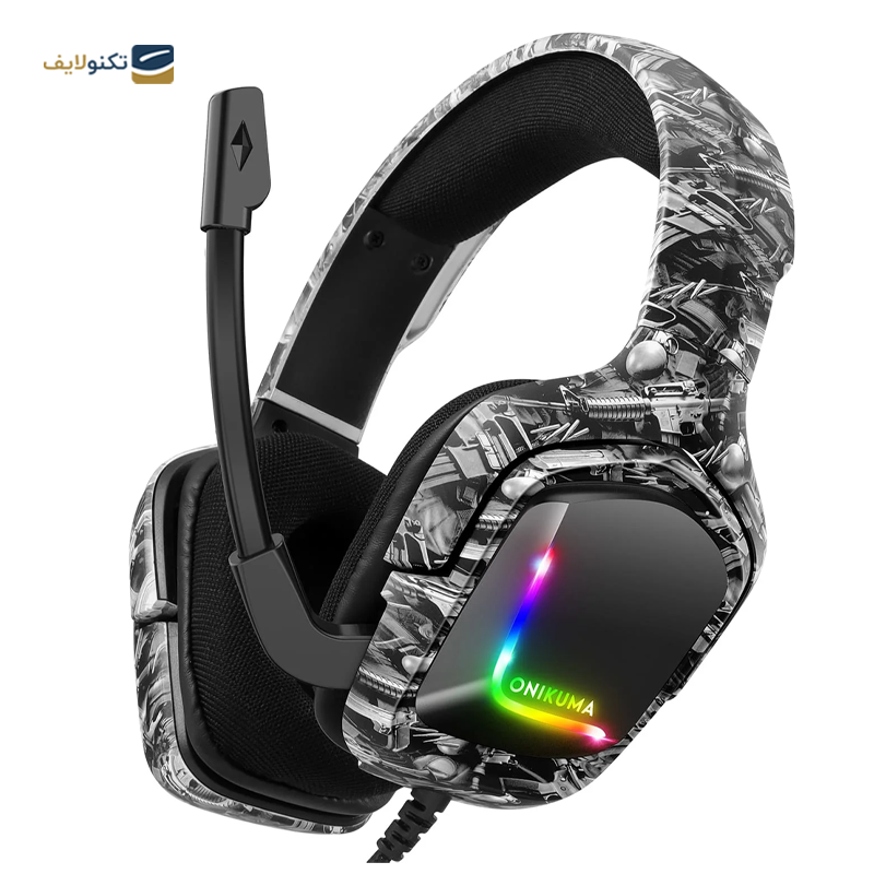 هدفون سیمی گیمینگ اونیکوما مدل K20 - Onikuma K20 Gaming Headphone