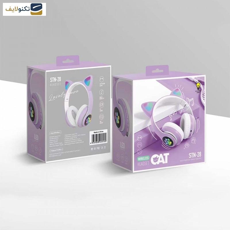 هدفون بلوتوثی مدل Cat STN-28 رو گوشی - Cat STN-28 Bluetooth Headset