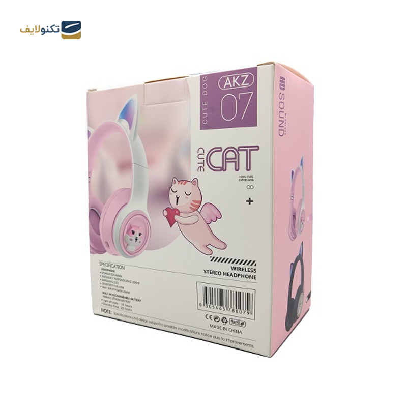 هدفون بی سیم مدل AKZ07 CAT - AKZ07 CAT Wireless headphones