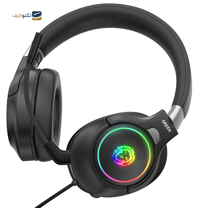  هدفون گیمینگ گرین مدل K10 RGB Lighting Professional - Green K10 RGB Professional Gaming