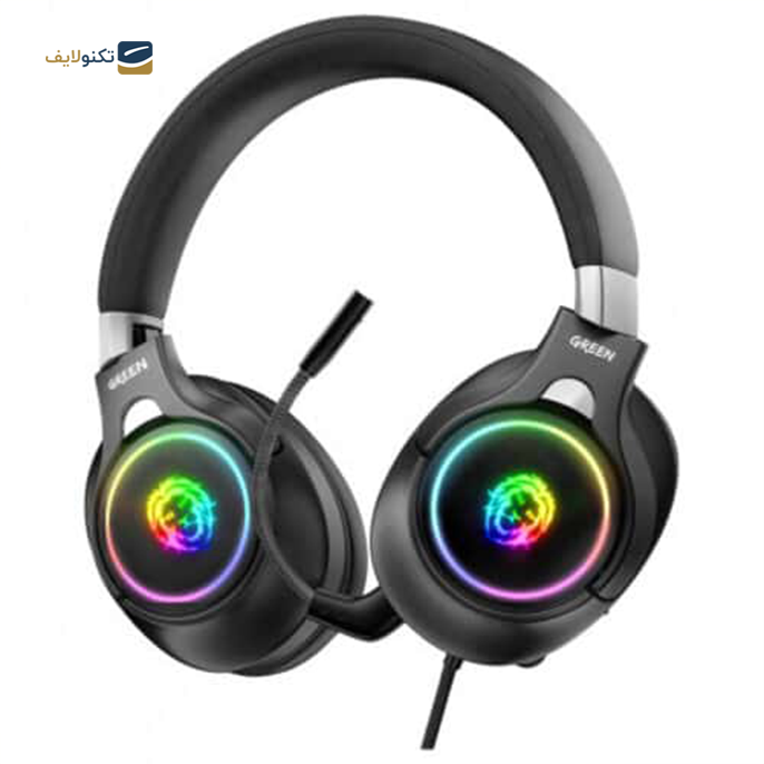  هدفون گیمینگ گرین مدل K10 RGB Lighting Professional - Green K10 RGB Professional Gaming