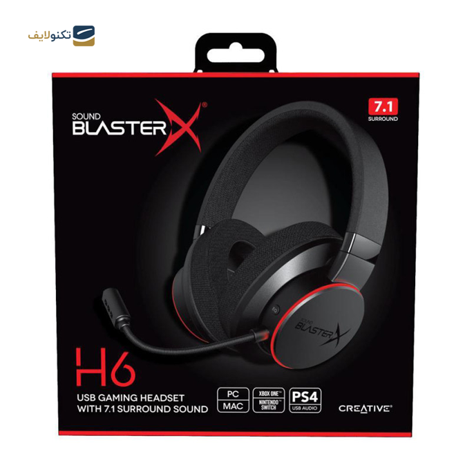 هدفون با سیم گیمینگ کریتیو مدل Blasterx H6 - Creative BLASTERX H6 Headphones