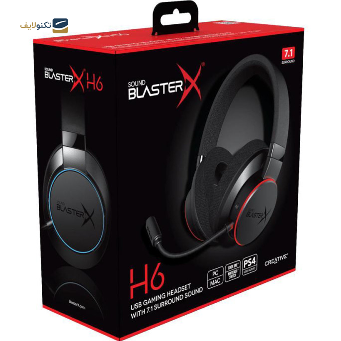 هدفون با سیم گیمینگ کریتیو مدل Blasterx H6 - Creative BLASTERX H6 Headphones