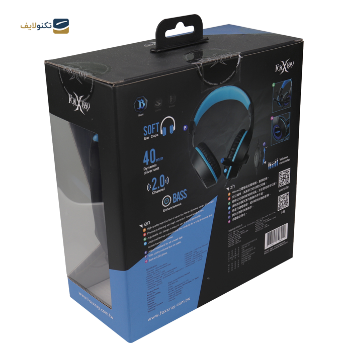  هدست باسیم گیمینگ فاکس ایکس ری مدل FXR-BAL-59 - CRAZY SOUND FXR-BAL-59