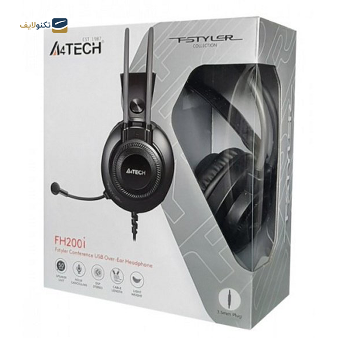  هدست باسیم گیمینگ ای فورتک مدل FH200i - FH200i  Conference Over-Ear Headphone