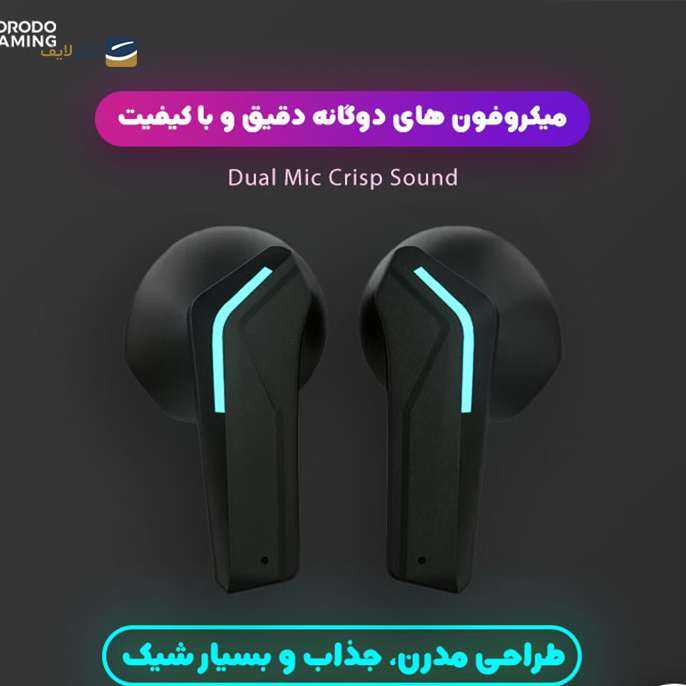  هندزفری بی سیم گیمینگ پرودو مدل PDX415-BK - PDX415-BK