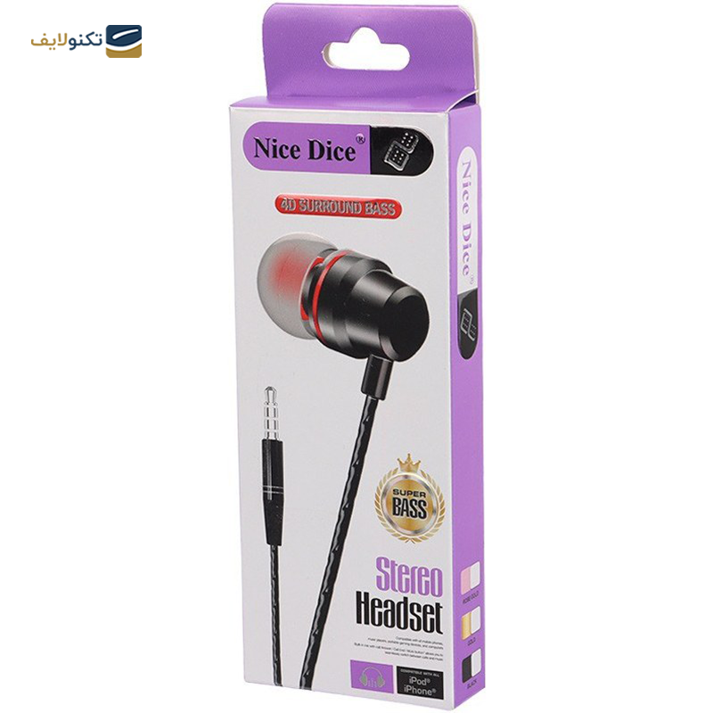 هندزفری سیمی Nice Dice مدل HF-15 - Nice Dice HF-15 Weird Handsfree