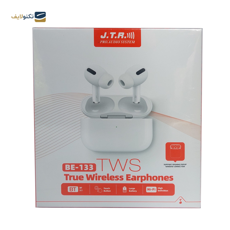 هندزفری بلوتوثی جی تی آر مدل BE-133 - J.T.R BE-133 bluetooth Earbuds