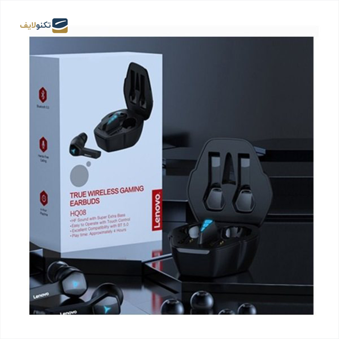  هندزفری بی سیم لنوو مدل  MAH HQ08 - Lenovo MAH HQ08 bluetooth Earbuds