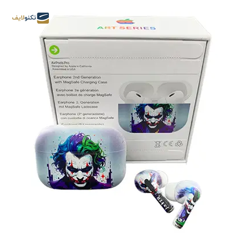 هندزفری بلوتوثی مدل (AirPod Pro 2 Art Series (Joker - طرح اپل - AirPod Pro 2 Art Series Handsfree