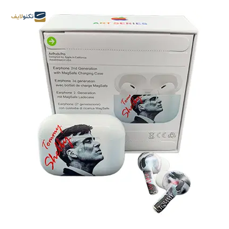 هندزفری بلوتوثی مدل (AirPod Pro 2 Art Series (Peaky Blinders - طرح اپل - AirPod Pro 2 Art Series Handsfree