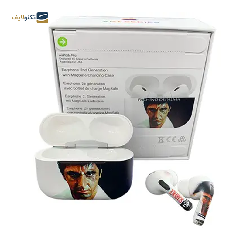 هندزفری بلوتوثی مدل (AirPod Pro 2 Art Series (Scarface - طرح اپل - AirPod Pro 2 Art Series Handsfree