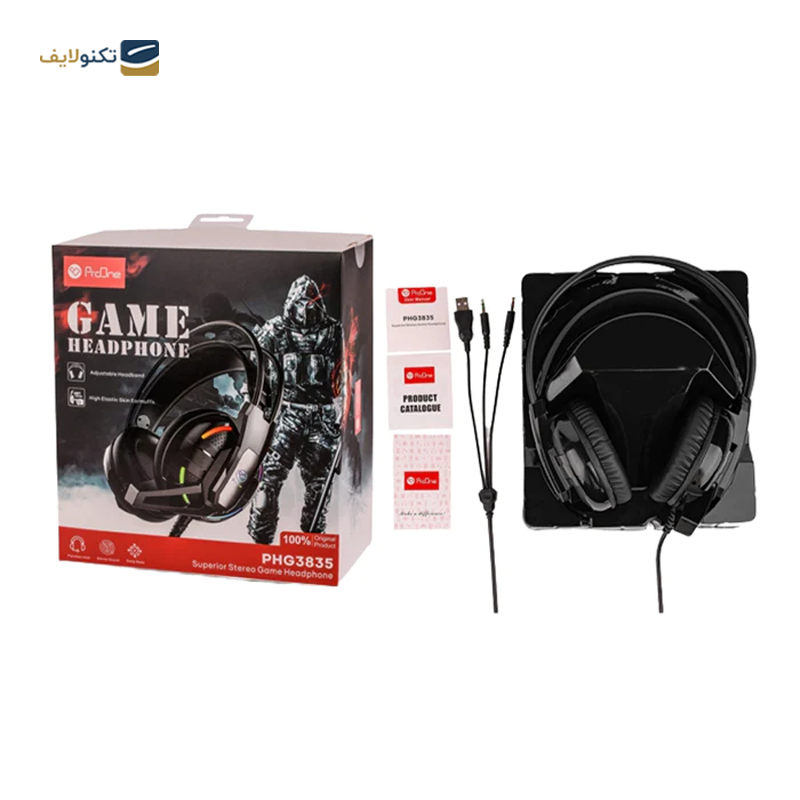  هدفون با سیم گیمینگ پرووان مدل PHG3835 - ProOne PHG3835 Gaming Headset