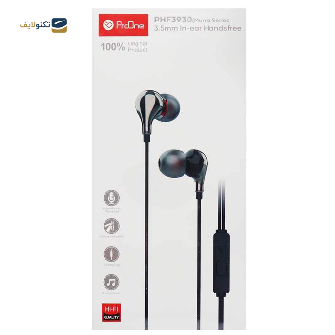 هندزفری با سیم پرووان مدل PHF3930	 - ProOne headphone PHF3930