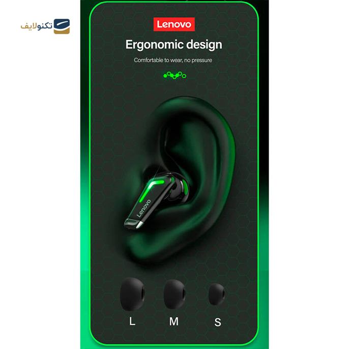  هندزفری بی سیم لنوو مدل  Think Plus Live Pods GM3 - Lenovo Think Plus Live Pods GM3 TWS Wireless Bluetooth Handsfree