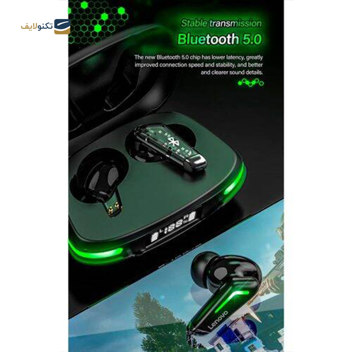  هندزفری بی سیم لنوو مدل  Think Plus Live Pods GM3 - Lenovo Think Plus Live Pods GM3 TWS Wireless Bluetooth Handsfree