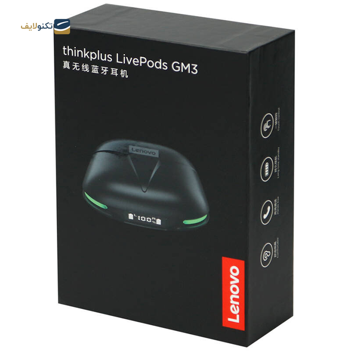  هندزفری بی سیم لنوو مدل  Think Plus Live Pods GM3 - Lenovo Think Plus Live Pods GM3 TWS Wireless Bluetooth Handsfree