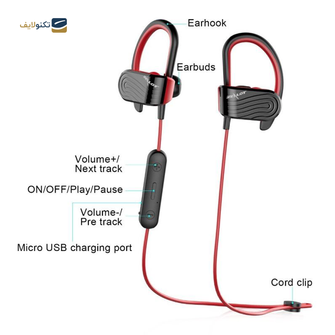  هندزفری بی سیم زیلوت مدل H12 Sport - Zealot H12 Sport Bluetooth Headphone