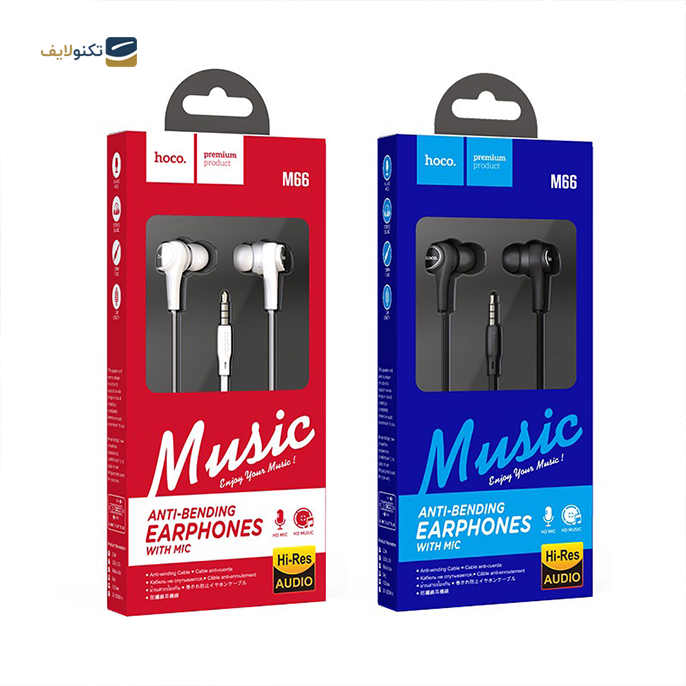  هندزفری با سیم هوکو مدل M66  - Wired earphones 3.5mm “M66