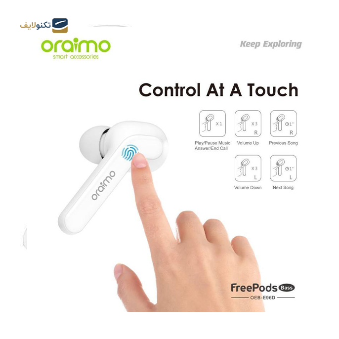  هندزفری بی سیم اورایمو مدل Freepods 2  - Oraimo Freepods Wireless Headphone