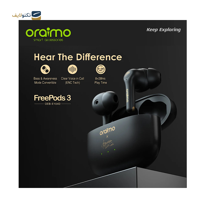  هندزفری بی سیم اورایمو مدل Freepods 3 - oraimo Freepods 3