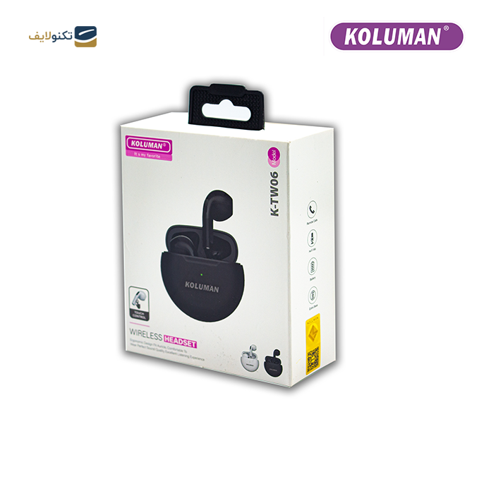 هندزفری بی سیم کلومن مدل K-TW06 - KOLUMAN K-TW06 WIRELESS EARBUDS