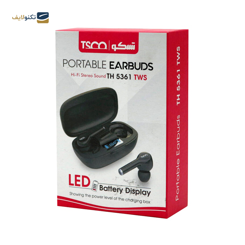 هندزفری بی سیم تسکو مدل TH 5361TWS - TSCO TH 5361 TWS Bluetooth Headset