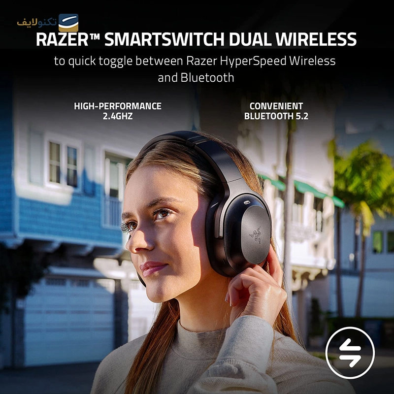 هدفون بی سیم گیمینگ ریزر مدل Barracuda - Barracuda razer headphone