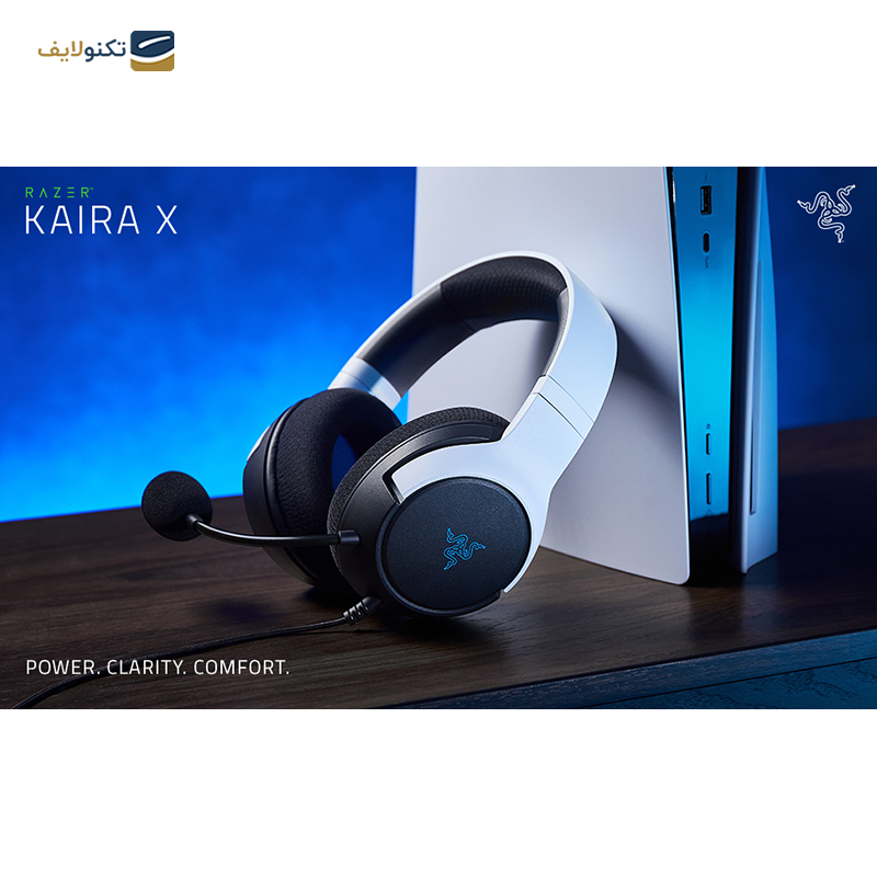 هدفون با سیم گیمینگ ریزر مدل Kaira X for PlayStation - Razer Kaira X for PlayStation 5 Headphone