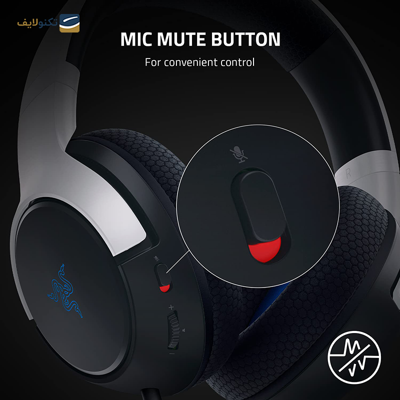 هدفون با سیم گیمینگ ریزر مدل Kaira X for PlayStation - Razer Kaira X for PlayStation 5 Headphone