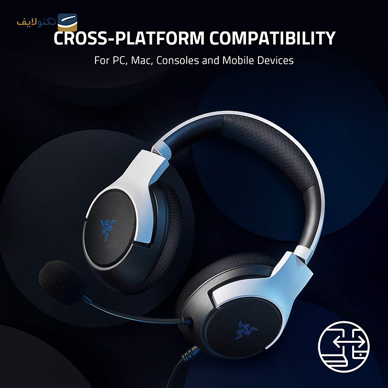 هدفون با سیم گیمینگ ریزر مدل Kaira X for PlayStation - Razer Kaira X for PlayStation 5 Headphone