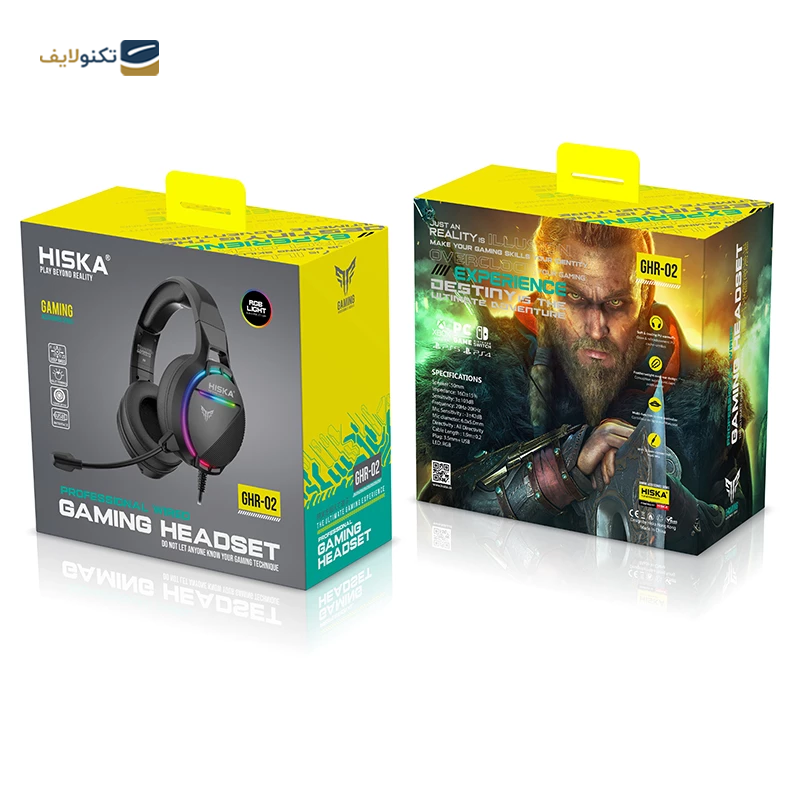 هدفون گیمینگ هیسکا مدل GHR-02 - HISKA GHR-02 Gaming Headphones