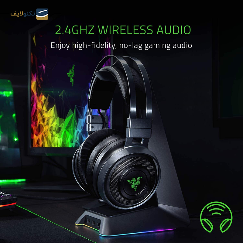 هدفون بی سیم گیمینگ ریزر مدل Nari Ultimate - Razer Nari Ultimate Razer Headset