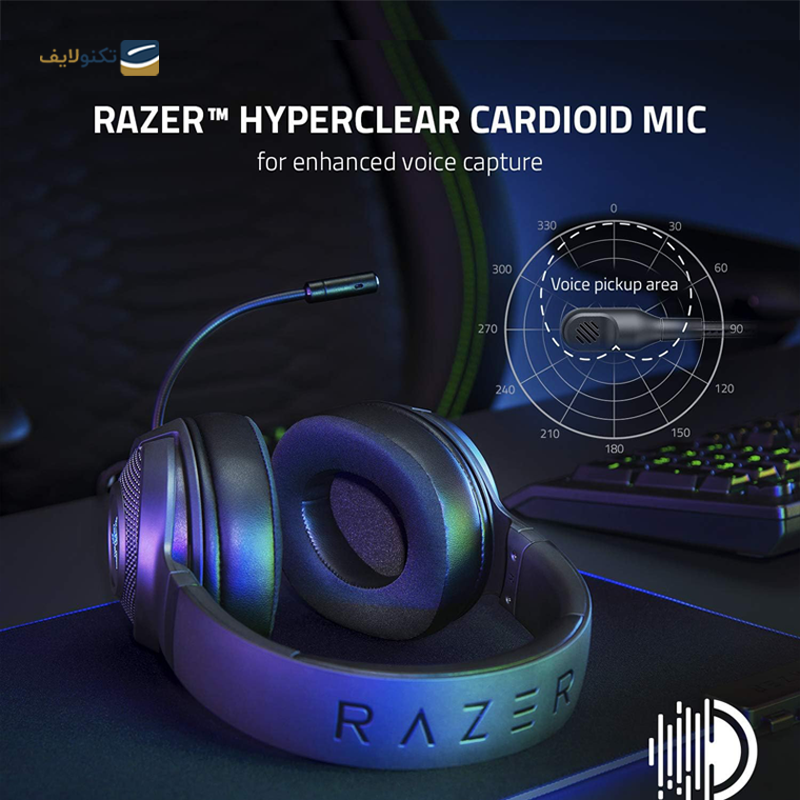 هدفون با سیم گیمینگ ریزر مدل Kraken V3 X - Razer Kraken V3 X Razer Headset