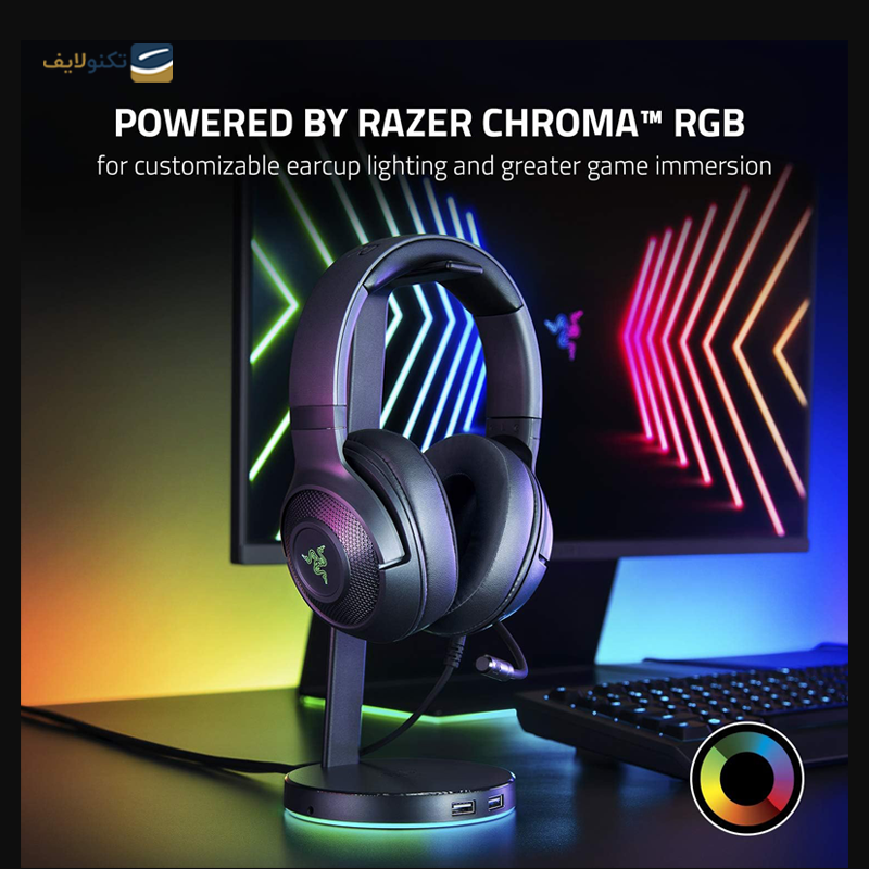 هدفون با سیم گیمینگ ریزر مدل Kraken V3 X - Razer Kraken V3 X Razer Headset