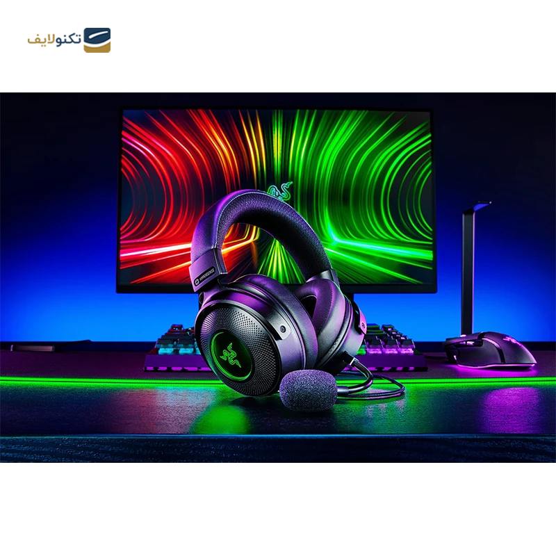 هدفون با سیم گیمینگ ریزر مدل Kraken V3 X - Razer Kraken V3 X Razer Headset