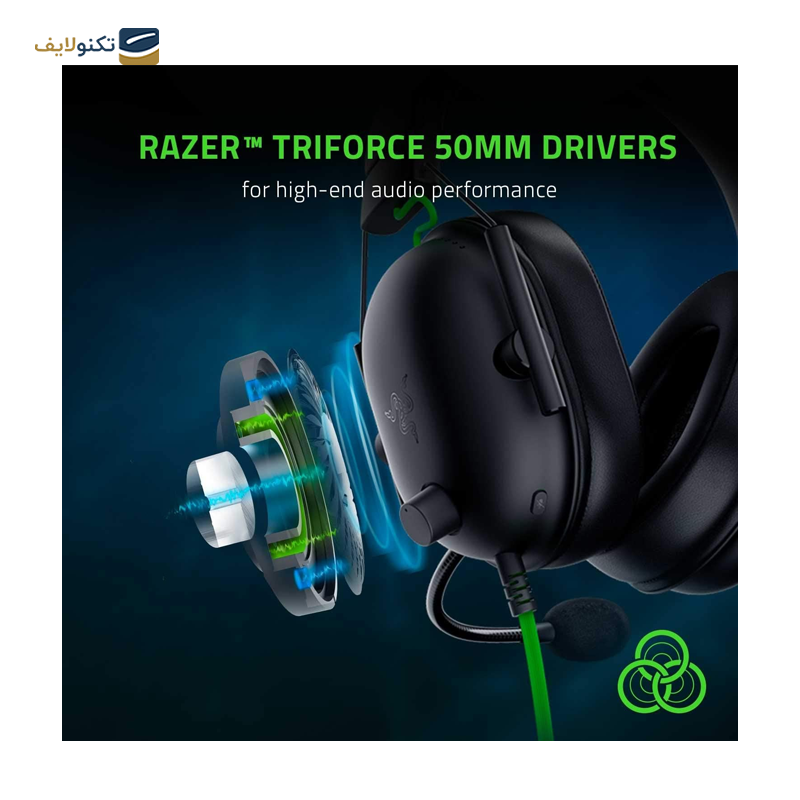 هدفون با سیم گیمینگ ریزر مدل BlackShark V2 X - BlackShark V2 X Razer Headset