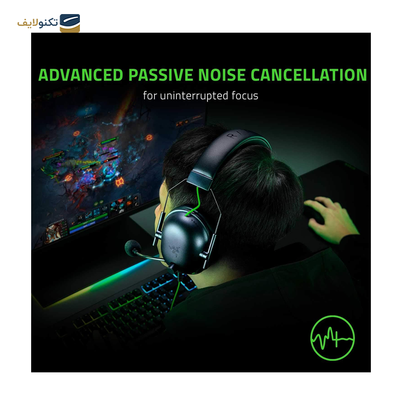 هدفون با سیم گیمینگ ریزر مدل BlackShark V2 X - BlackShark V2 X Razer Headset