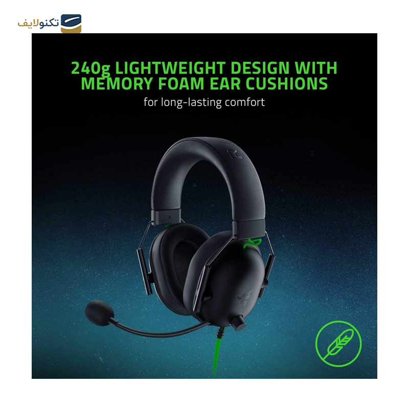 هدفون با سیم گیمینگ ریزر مدل BlackShark V2 X - BlackShark V2 X Razer Headset