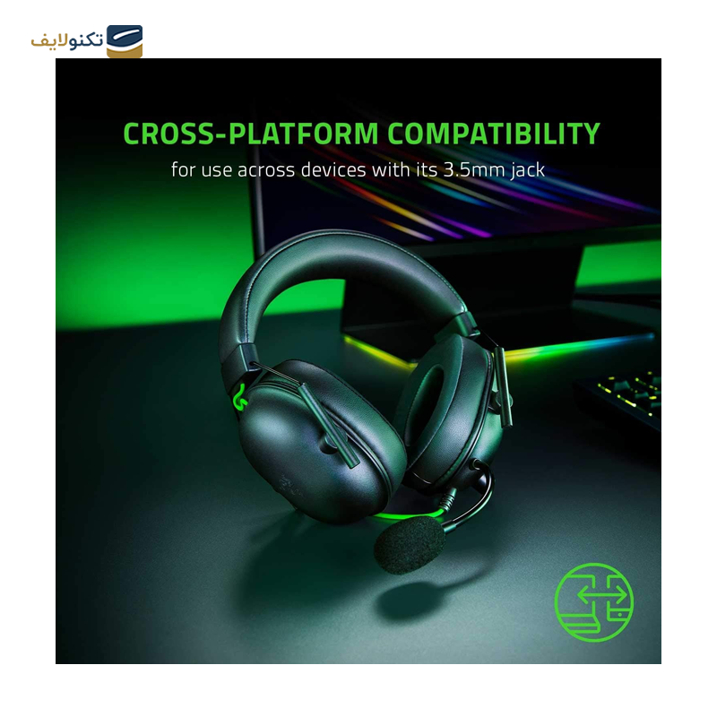 هدفون با سیم گیمینگ ریزر مدل BlackShark V2 X - BlackShark V2 X Razer Headset