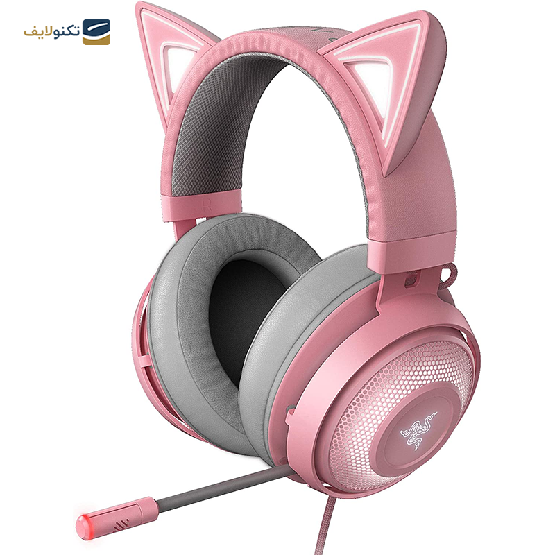 هدفون با سیم گیمینگ ریزر مدل Kraken Kitty - Kraken Kitty RGB Headphone Razer