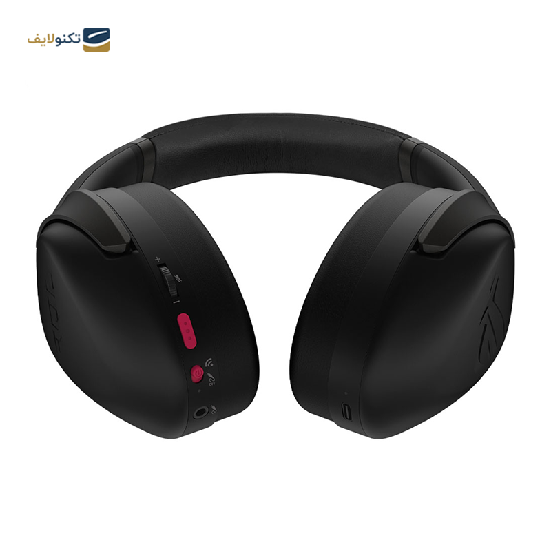 هدفون گیمینگ بی سیم ایسوس مدل ROG STRIX GO 2.4 Electro Punk - Asus ROG STRIX GO 2.4 Electro Punk Wireless Gaming Headset