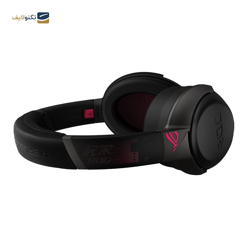 هدفون گیمینگ بی سیم ایسوس مدل ROG STRIX GO 2.4 Electro Punk - Asus ROG STRIX GO 2.4 Electro Punk Wireless Gaming Headset