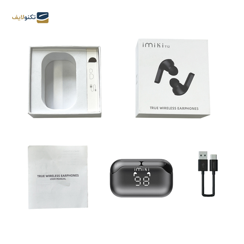 هندزفری بی سیم ایمیکی مدل T12 - Imiki T12 Wireless Earphone