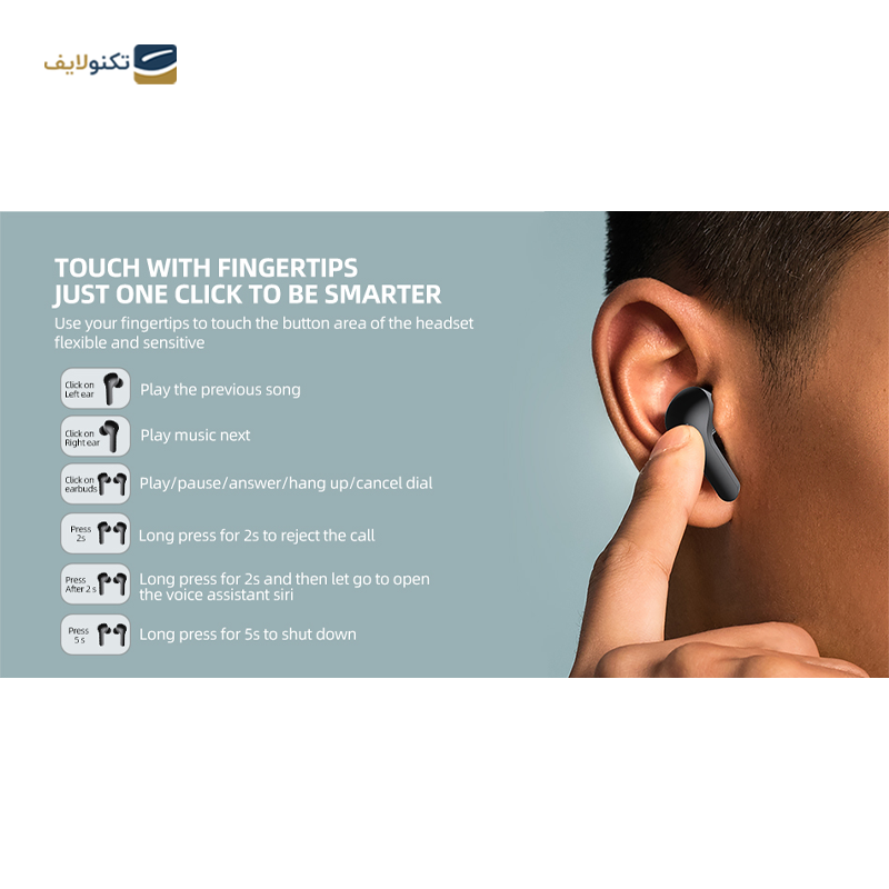 هندزفری بی سیم ایمیکی مدل T12 - Imiki T12 Wireless Earphone