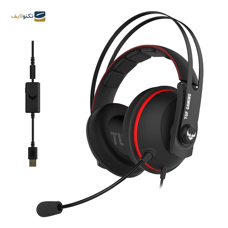 هدفون گیمینگ با سیم ایسوس مدل TUF Gaming H7  - Asus TUF Gaming H7 Gaming Headset