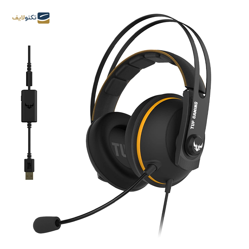 هدفون گیمینگ با سیم ایسوس مدل TUF Gaming H7  - Asus TUF Gaming H7 Gaming Headset