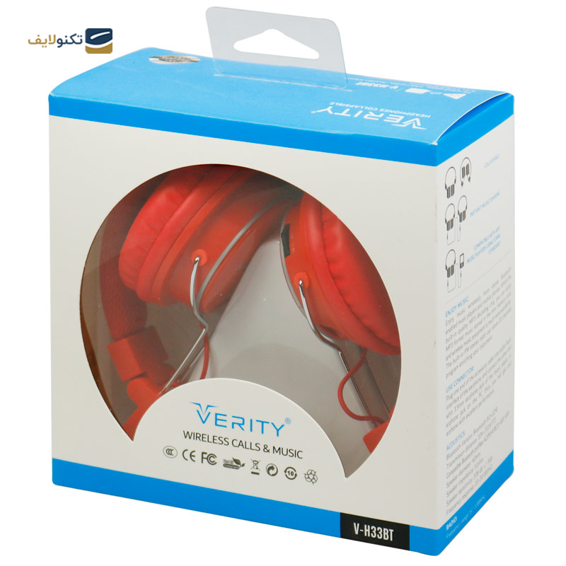 هدفون بی سیم وریتی مدل V-H33BT - Verity V-H33BT Gaming headphone