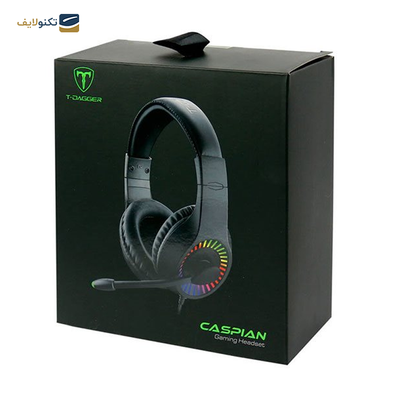 هدفون گیمینگ تی دگر مدل Caspian T-RGH211 - T-DAGGER Caspian T-RGH211 Gaming Headphone