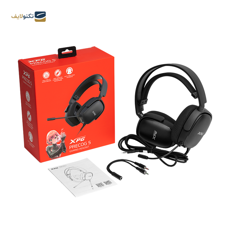 هدفون گیمینگ ایکس پی جی مدل PRECOG S - XPG PRECOG S Wired Headphone